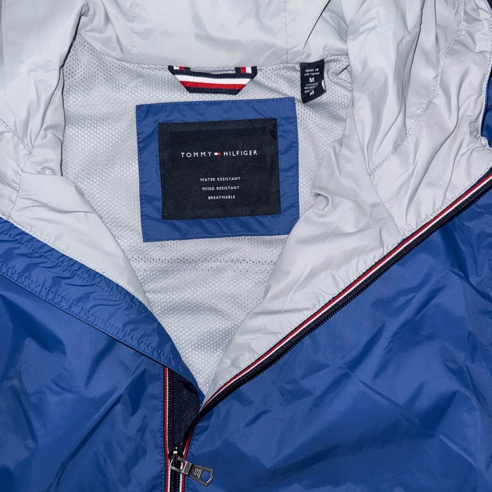 Tommy Hilfiger Navy and Gray Windbreaker